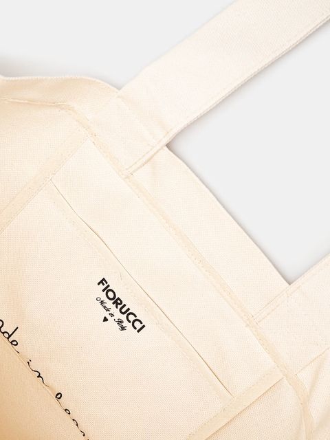 Fiorucci torba bawełniana Lollipop Print Canvas Tote kolor beżowy U02SPABA275CO03WH02