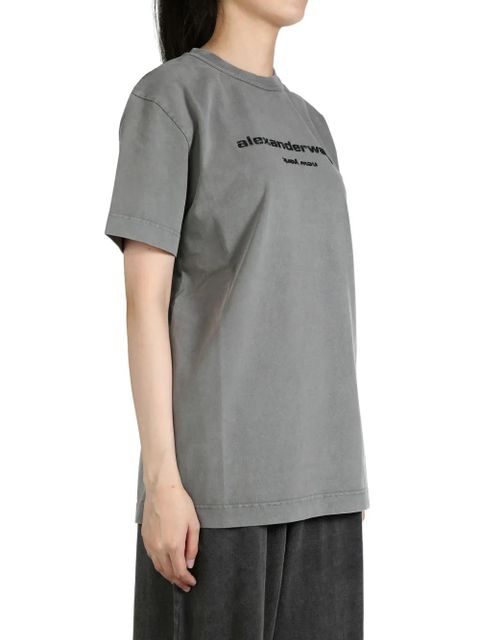 Alexander Wang logo-print T-shirt - Grey - zdjęcie produktu nr 2
