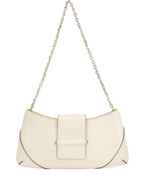 Jimmy Choo snake-embossed leather shoulder bag - White - zdjęcie produktu nr 1