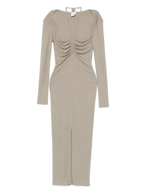 Nanushka ruched maxi dress - Grey - zdjęcie produktu nr 1