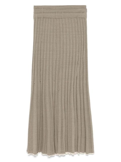 Christopher Esber pleated maxi skirt - Grey - zdjęcie produktu nr 1