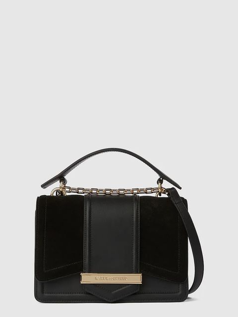 Karl Lagerfeld torebka skórzana K/NOVA kolor czarny A4W30278 - zdjęcie produktu nr 1