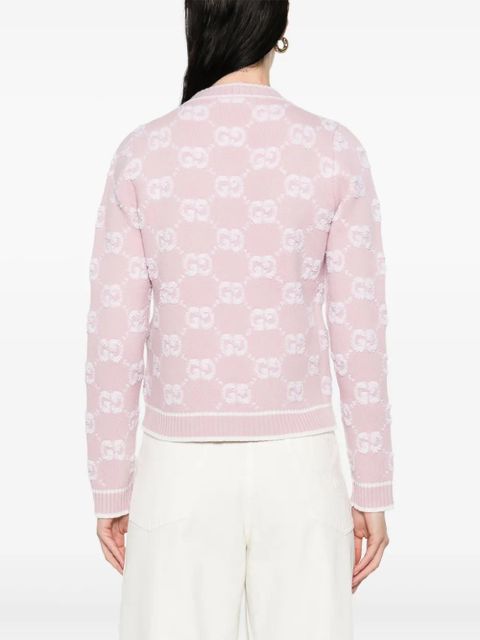 Gucci logo-jacquard cardigan - Pink