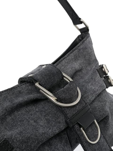 Blumarine small Butterfly leather shoulder bag - Grey