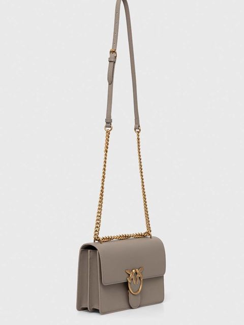 Pinko torebka skórzana kolor niebieski 100941.A0F1 - zdjęcie produktu nr 2