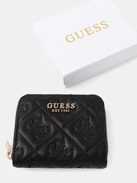 Guess portfel ADELASIA damski kolor czarny SWQL96 58137