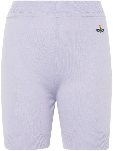 Vivienne Westwood Orb-embroidered knitted shorts - Purple - zdjęcie produktu nr 1