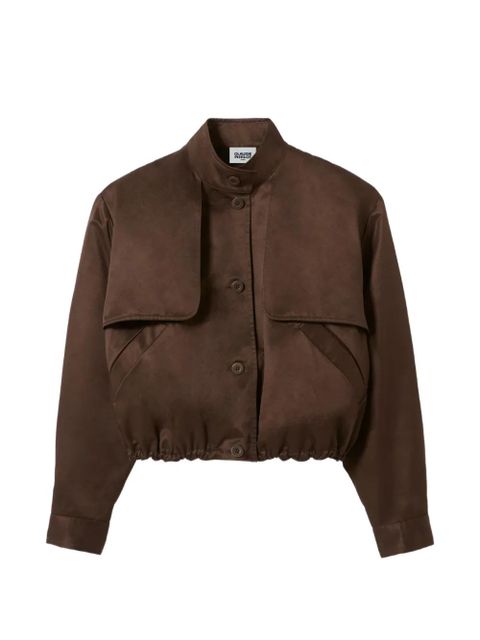 Claudie Pierlot button front cotton jacket - Brown - zdjęcie produktu nr 1