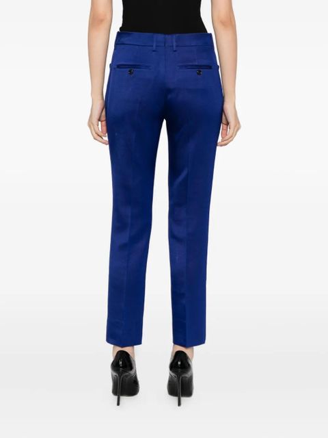 TOM FORD cropped straight-leg trousers - Blue