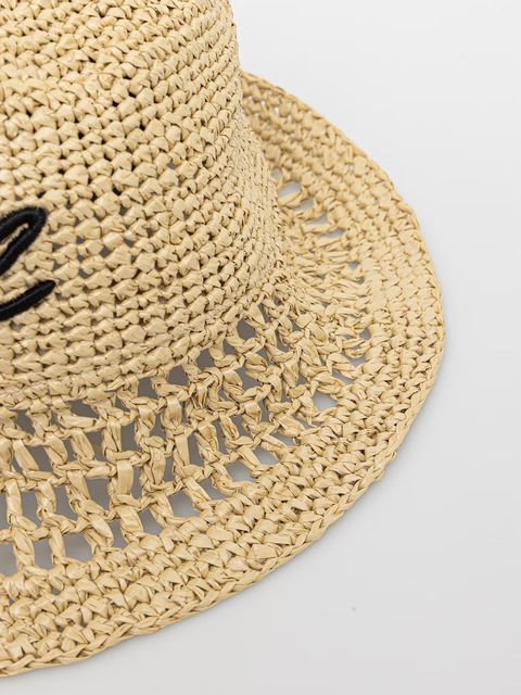 Karl Lagerfeld kapelusz słomkowy damski K/SIGNATURE - zdjęcie produktu nr 1