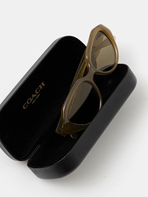 Coach okulary przeciwsłoneczne damskie kolor zielony 0HC8433U - zdjęcie produktu nr 2