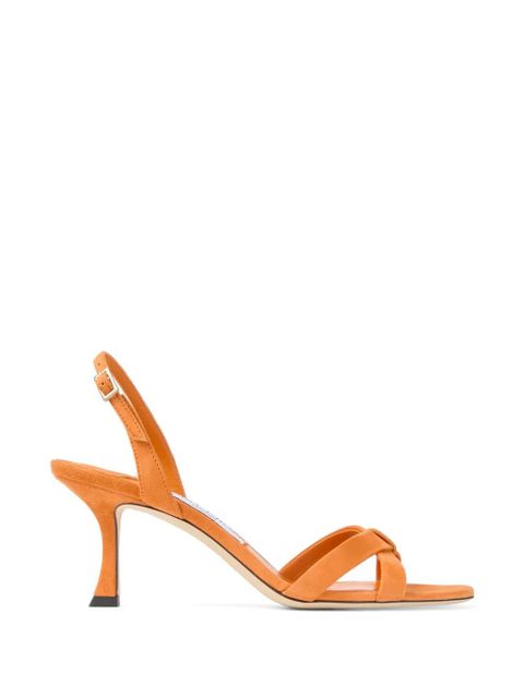Jimmy Choo Elsy 70 knotted strap sandals - Orange - zdjęcie produktu nr 1