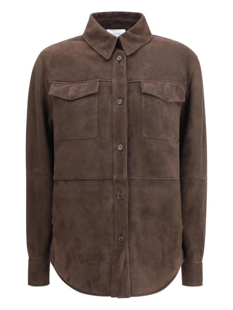 The Row panelled suede shirt jacket - Brown - zdjęcie produktu nr 1