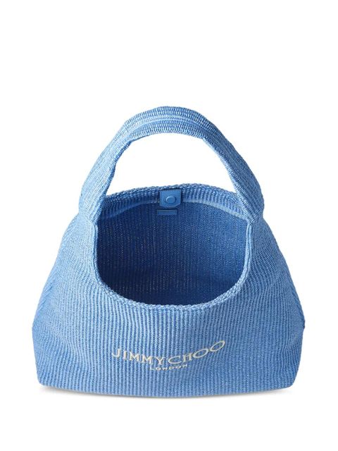 Jimmy Choo Hobo logo lettering shoulder bag - Blue