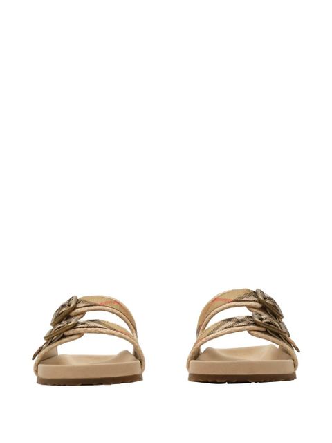 Burberry raffia-effect Urchin sandals - Neutrals - zdjęcie produktu nr 2