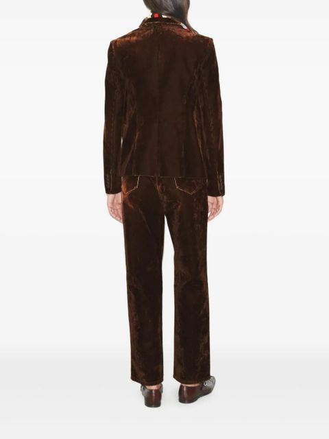 Tory Burch velvet trousers - Brown