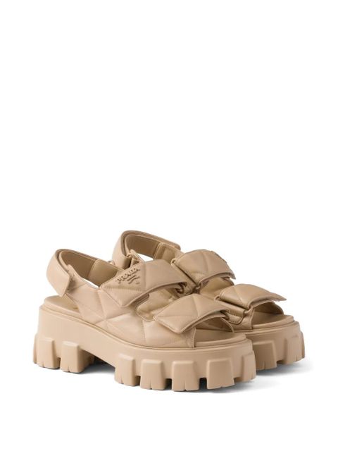Prada 55mm Monolith sandals - Neutrals - zdjęcie produktu nr 2