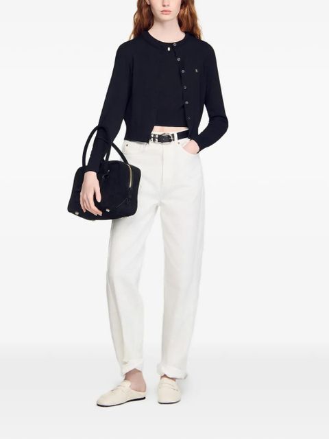 SANDRO round-neck cardigan - Black - zdjęcie produktu nr 2