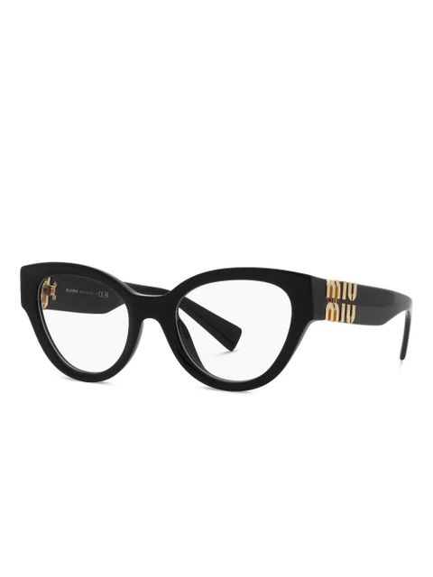 Miu Miu Eyewear cat-eye frame glasses - Black - zdjęcie produktu nr 2