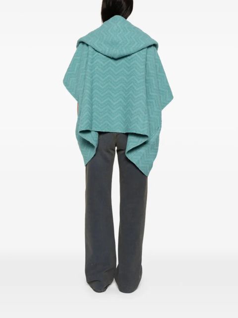 Missoni hooded cape - Green