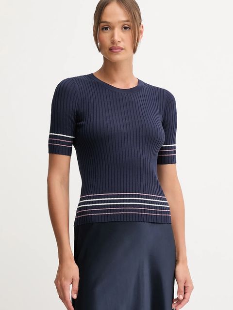 United Colors of Benetton sweter damski kolor granatowy 1E3RE10EK - zdjęcie produktu nr 1