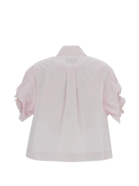 Simone Rocha ruffled-hem shirt - Pink - zdjęcie produktu nr 2