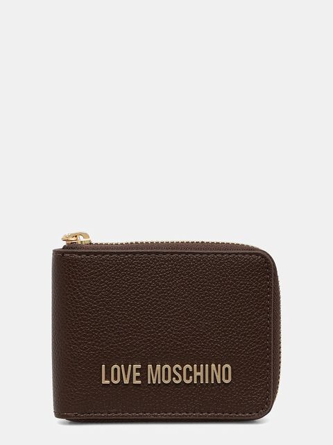 Love Moschino portfel damski kolor brązowy JC5639PP1NLD0301 - zdjęcie produktu nr 1