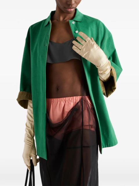 Prada crepe de chine top - Grey