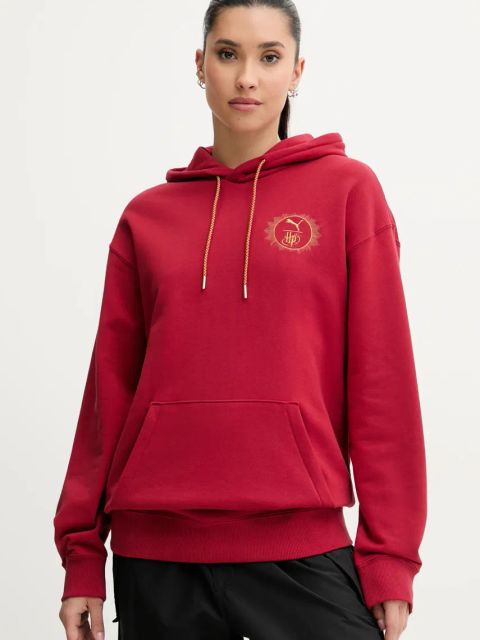 Puma bluza bawełniana PUMA x HARRY POTTER kolor bordowy z kapturem z aplikacją 630093