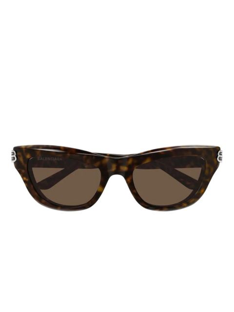 Balenciaga Eyewear cat-eye logo sunglasses - Brown - zdjęcie produktu nr 1
