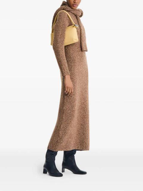 Longchamp Le Roseau textured leather shoulder bag - Yellow - zdjęcie produktu nr 2