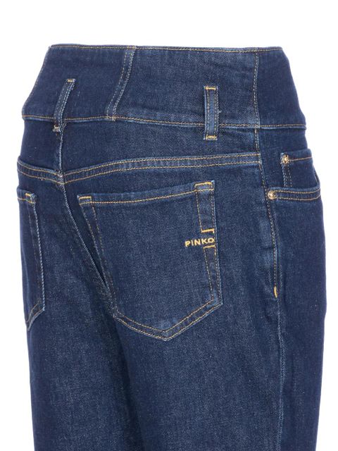 PINKO high-waisted button jeans - Blue