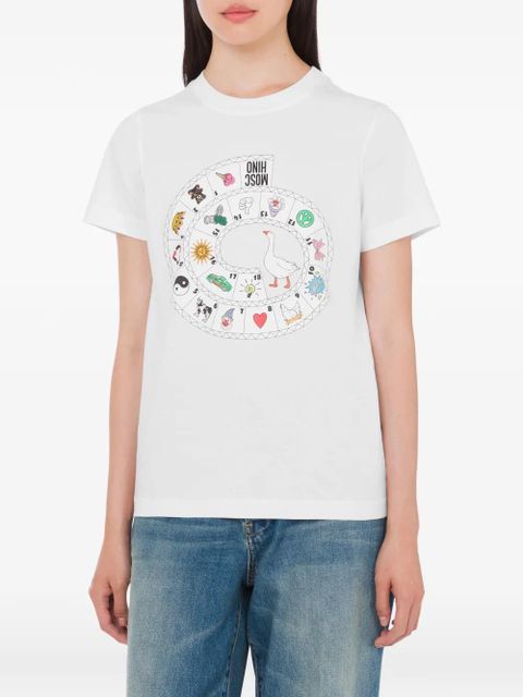 Moschino graphic-print T-shirt - White