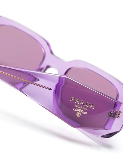 Prada Eyewear Symbole rectangle-frame sunglasses - Purple