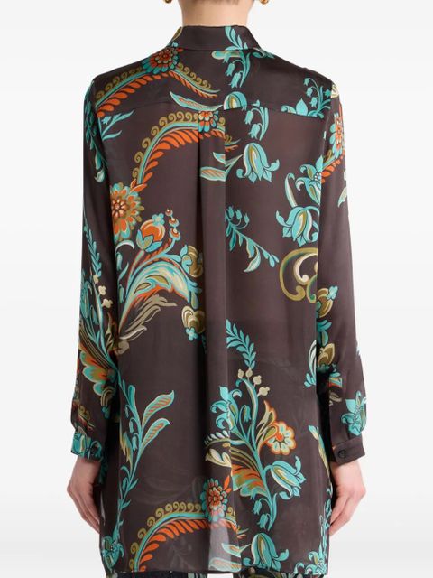 ETRO floral-print shirt - Brown