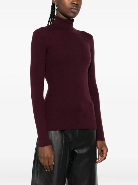 Maje ribbed turtleneck sweater - Red - zdjęcie produktu nr 2