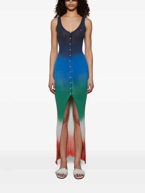 Casablanca gradient-effect maxi dress - Blue - zdjęcie produktu nr 2