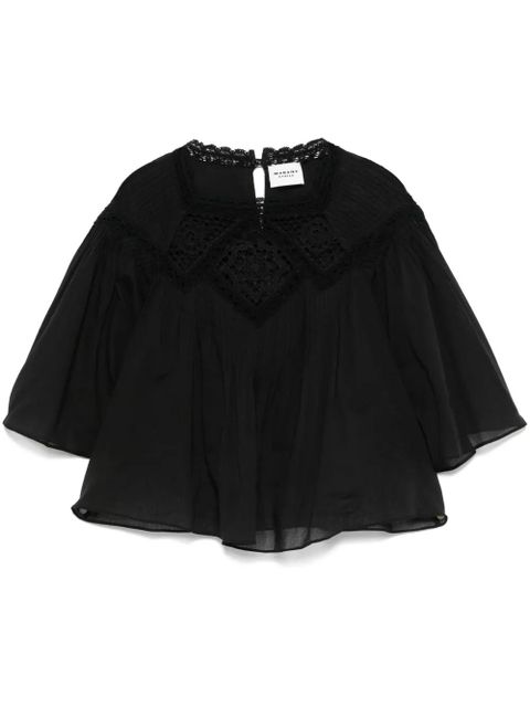 MARANT ÉTOILE Garia top - Black - zdjęcie produktu nr 1