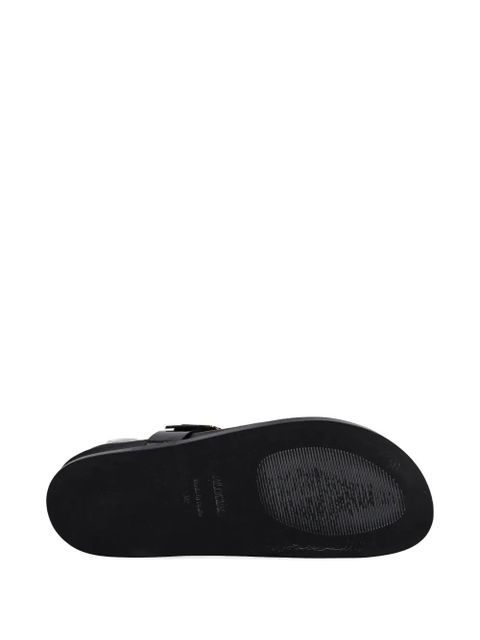 ALOHAS leather flat sandals - Black