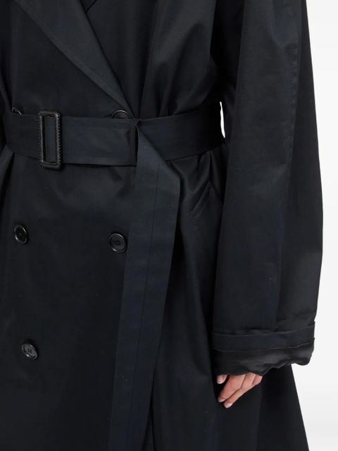 MM6 Maison Margiela cotton raincoat - Black - zdjęcie produktu nr 2