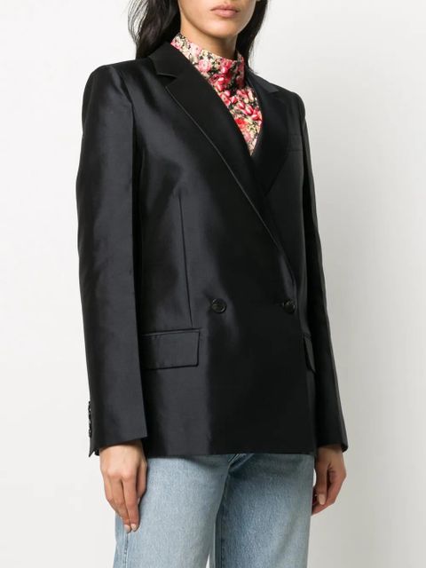 Givenchy plain double-breasted blazer - Blue