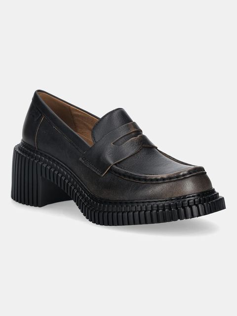 Camper czółenka skórzane Pix London kolor brązowy na słupku K201811-004 - zdjęcie produktu nr 1