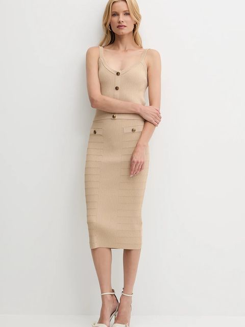 Guess top EMMIE kolor beżowy W5YR10 Z0130 - zdjęcie produktu nr 2