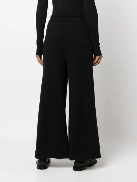 Jil Sander wide-leg knitted trousers - Black - zdjęcie produktu nr 2