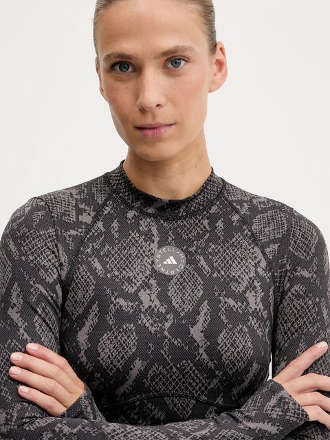 adidas by Stella McCartney longsleeve treningowy TruePurpose kolor brązowy JW4567