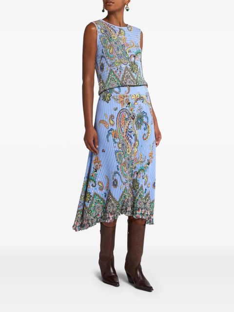 ETRO ribbed-knit skirt - Blue - zdjęcie produktu nr 2