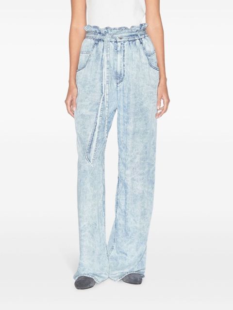 MARANT ÉTOILE Priana chambray trousers - Blue