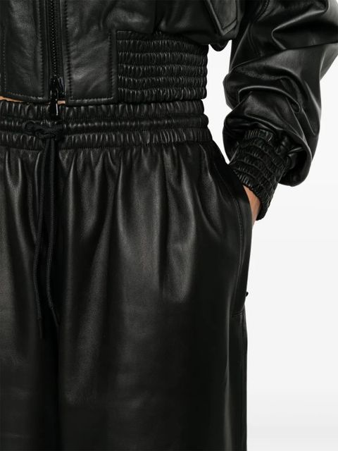 WARDROBE.NYC high-waist wide-leg trousers - Black