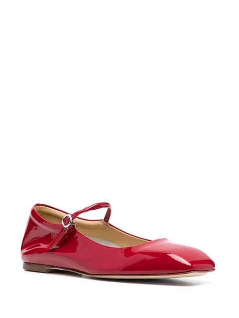 Aeyde Uma patent leather Mary Jane shoes - Red - zdjęcie produktu nr 2