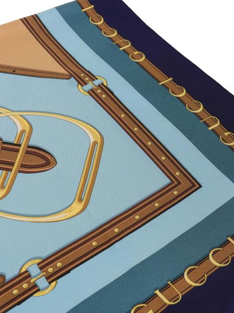 Gucci printed scarf - Blue - zdjęcie produktu nr 2
